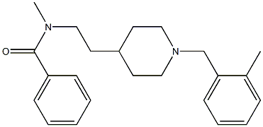 N-Methyl-N-[2-[1-(2-methylbenzyl)-4-piperidinyl]ethyl]benzamide Struktur