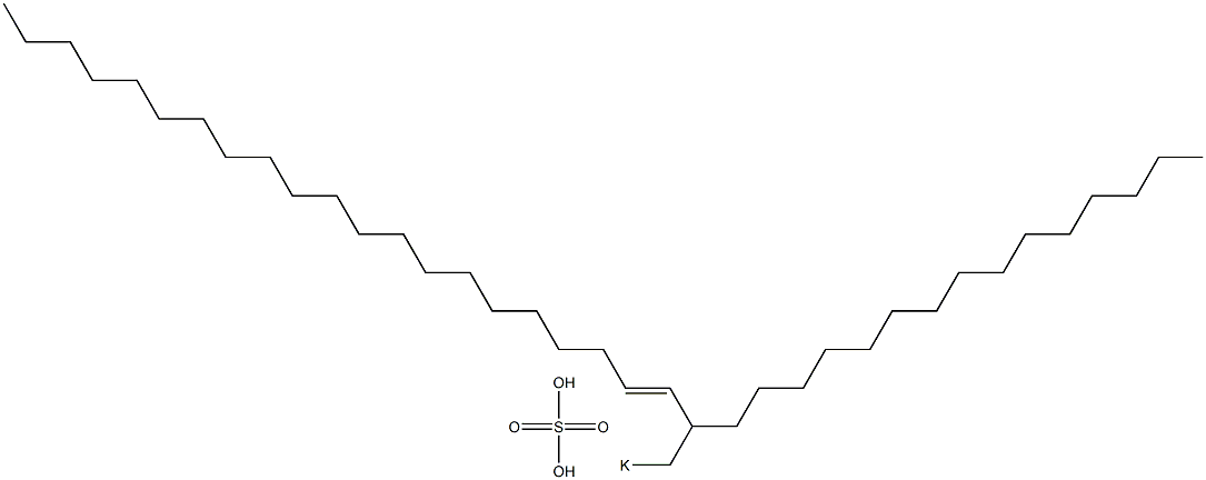 Sulfuric acid 2-pentadecyl-3-tricosenyl=potassium ester salt Struktur