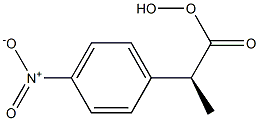 [S,(+)]-2-(p-Nitrophenyl)peroxypropionic acid Struktur