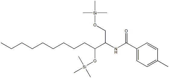 N-[1,3-Bis(trimethylsilyloxy)dodecan-2-yl]-4-methylbenzamide Struktur