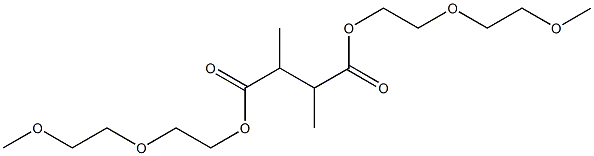 Butane-2,3-dicarboxylic acid bis[2-(2-methoxyethoxy)ethyl] ester Struktur