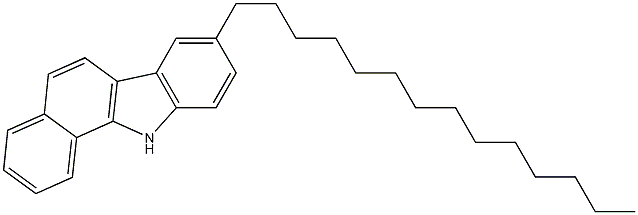 8-Tetradecyl-11H-benzo[a]carbazole Struktur