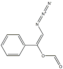 Formic acid 2-azido-1-phenylethenyl ester Struktur