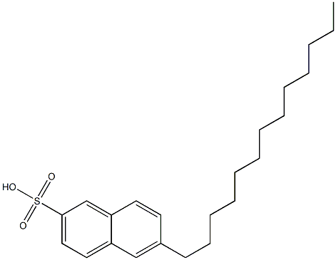 6-Tridecyl-2-naphthalenesulfonic acid Struktur