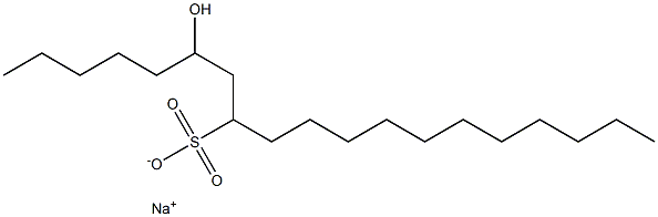 6-Hydroxynonadecane-8-sulfonic acid sodium salt Struktur