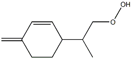 p-Mentha-1(7),2-dien-9-yl hydroperoxide Struktur