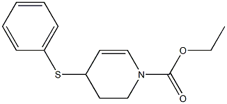 1,2,3,4-Tetrahydro-4-phenylthiopyridine-1-carboxylic acid ethyl ester Struktur