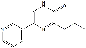 3-Propyl-5-(3-pyridinyl)pyrazin-2(1H)-one Struktur