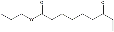 7-Ketopelargonic acid propyl ester Struktur