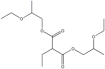 Propane-1,1-dicarboxylic acid bis(2-ethoxypropyl) ester Struktur