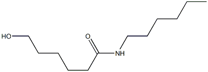 N-Hexyl-6-hydroxyhexanamide Struktur