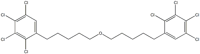 2,3,4,5-Tetrachlorophenylpentyl ether Struktur