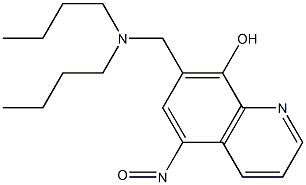 5-Nitroso-7-(N,N-dibutylaminomethyl)quinolin-8-ol Struktur