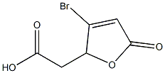 2,5-Dihydro-5-oxo-3-bromofuran-2-acetic acid Struktur