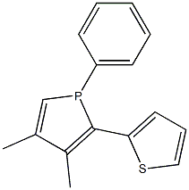 1-Phenyl-2-(2-thienyl)-3,4-dimethyl-1H-phosphole Struktur