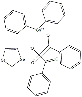 Diphenylstannanediselenolebis(benzoate) Struktur