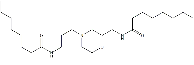 N,N-Bis[3-(capryloylamino)propyl]-2-hydroxypropylamine Struktur