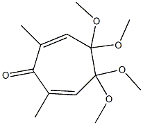 4,4,5,5-Tetramethoxy-2,7-dimethylcyclohepta-2,6-dien-1-one Struktur