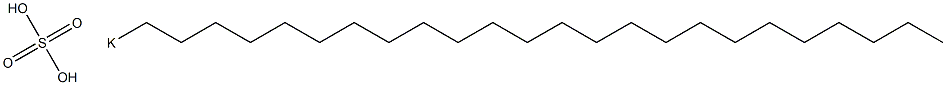 Sulfuric acid tetracosyl=potassium salt Struktur