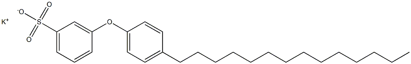 3-(4-Tetradecylphenoxy)benzenesulfonic acid potassium salt Struktur