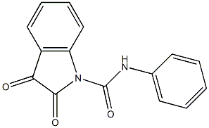 N-Phenyl-2,3-dioxo-2,3-dihydro-1H-indole-1-carboxamide Struktur