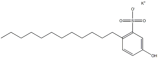 3-Hydroxy-6-dodecylbenzenesulfonic acid potassium salt Struktur