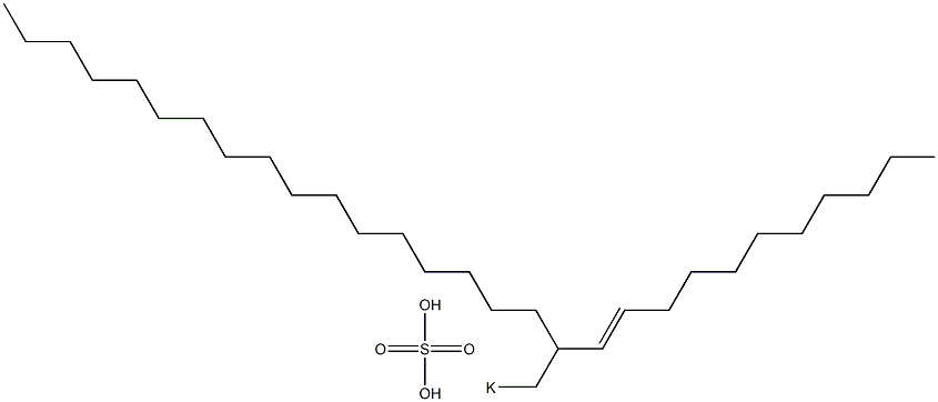 Sulfuric acid 2-(1-undecenyl)nonadecyl=potassium ester salt Struktur