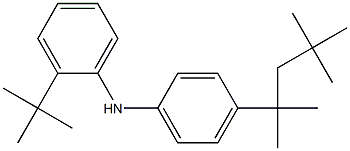 N-[2-(tert-Butyl)phenyl]-4-(1,1,3,3-tetramethylbutyl)benzenamine Struktur