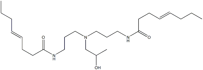 N,N'-[2-Hydroxypropyliminobis(3,1-propanediyl)]bis(4-octenamide) Struktur