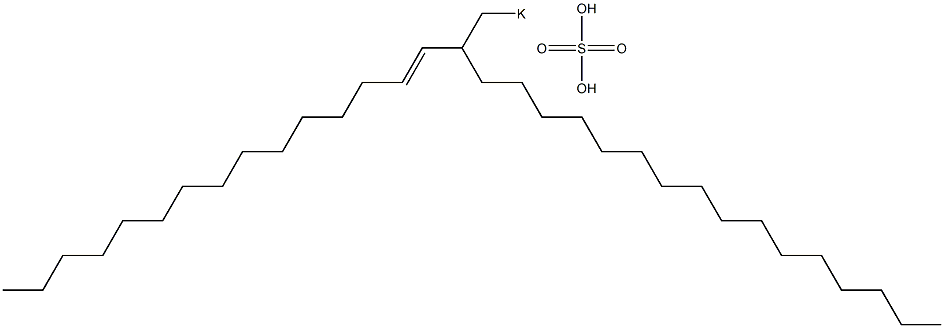 Sulfuric acid 2-(1-pentadecenyl)octadecyl=potassium ester salt Struktur