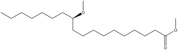 (11R)-11-Methoxyoctadecanoic acid methyl ester Struktur