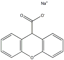 9H-Xanthene-9-carboxylic acid sodium salt Struktur