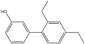 3-(2,4-Diethylphenyl)phenol Struktur