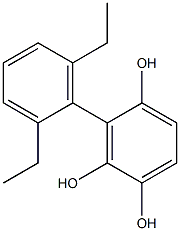 3-(2,6-Diethylphenyl)benzene-1,2,4-triol Struktur