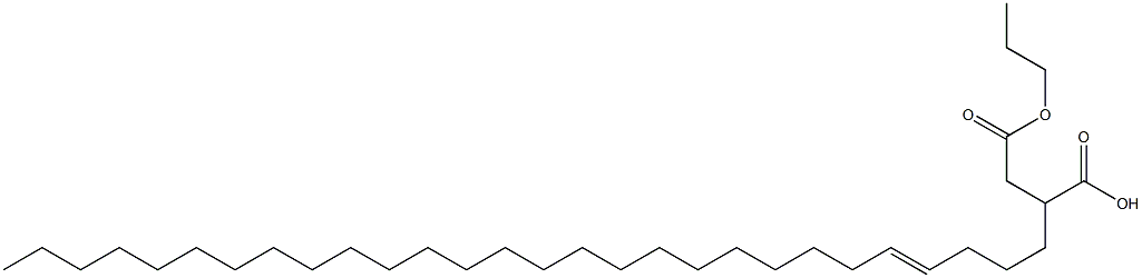 2-(4-Octacosenyl)succinic acid 1-hydrogen 4-propyl ester Struktur