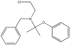 N-Benzyl-N-(1-methyl-1-phenoxyethyl)-2-chloroethylamine Struktur