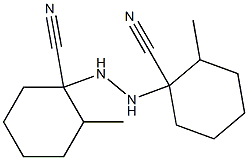 1,1'-Hydrazobis(2-methylcyclohexane-1-carbonitrile) Struktur