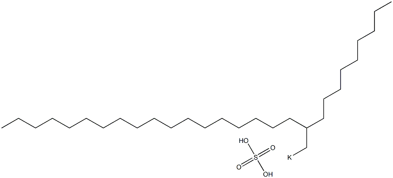 Sulfuric acid 2-nonylicosyl=potassium salt Struktur