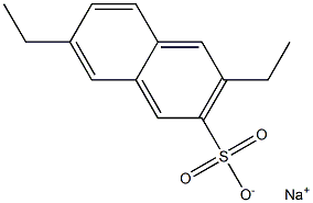 3,7-Diethyl-2-naphthalenesulfonic acid sodium salt Struktur