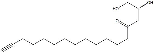 (R)-1,2-Dihydroxy-16-heptadecyn-4-one Struktur