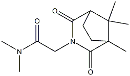 2,4-Dioxo-N,N,1,8,8-pentamethyl-3-azabicyclo[3.2.1]octane-3-acetamide Struktur