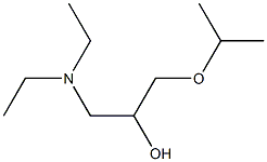 1-Diethylamino-3-isopropoxy-2-propanol Struktur