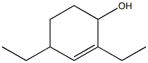 2,4-Diethyl-2-cyclohexen-1-ol Struktur