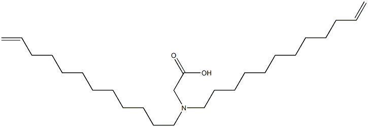 N,N-Di(11-dodecenyl)aminoacetic acid Struktur