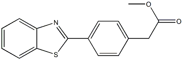 4-(2-Benzothiazolyl)benzeneacetic acid methyl ester Struktur