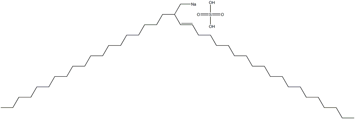 Sulfuric acid 2-nonadecyl-3-docosenyl=sodium ester salt Struktur