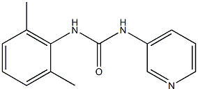 N-(2,6-Dimethylphenyl)-N'-(3-pyridyl)urea Struktur