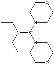 Dimorpholino(diethylamino)sulfonium Struktur