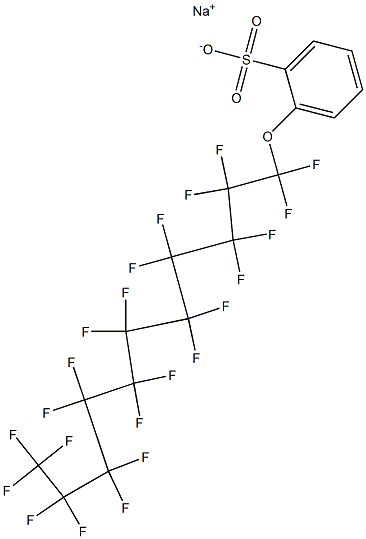 2-(Tricosafluoroundecyloxy)benzenesulfonic acid sodium salt Struktur