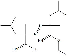 2,2'-Azobis(2,4-dimethylpentanimidic acid ethyl) ester Struktur